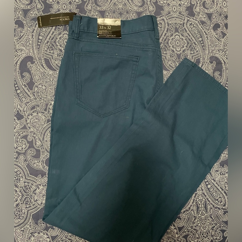 BANANA REPUBLIC STRAIGHT STRETCH PANTS